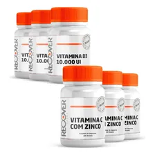 Kit 3x Vitamina D60 Cáps + 3x Vitamina C Com Zinco 30 Cáps Sabor Sem Sabor Foto mini 1