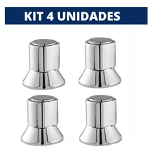 Kit 4 acabamento C40 registro de gaveta cor prateado Foto mini 1
