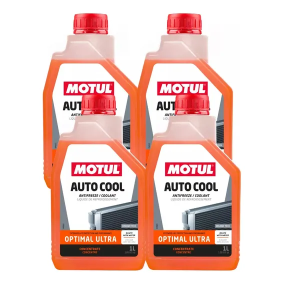 Kit 4 Aditivo Radiador Motul Auto Cool Optimal -37c Foto 1