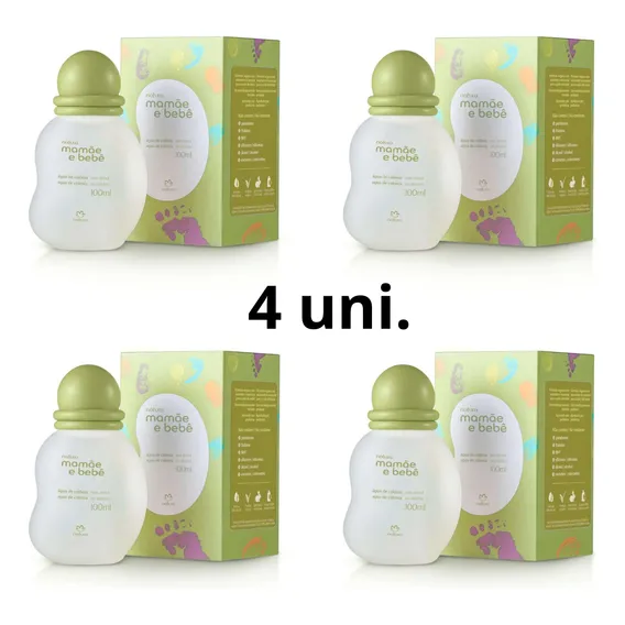 Kit 4 Água De Colônia Mamãe E Bebê 100  Natura Foto 1