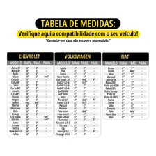 Kit 4 Alto Auto Falante Gol G2 G3 G4 6 Pol. + 5x7 Cor B3x60x+b3x57x Foto mini 3