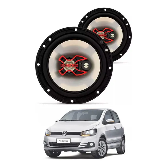 Kit 4 Alto Auto Falantes Bravox B3x60x 6 Polegadas Fox Foto 1