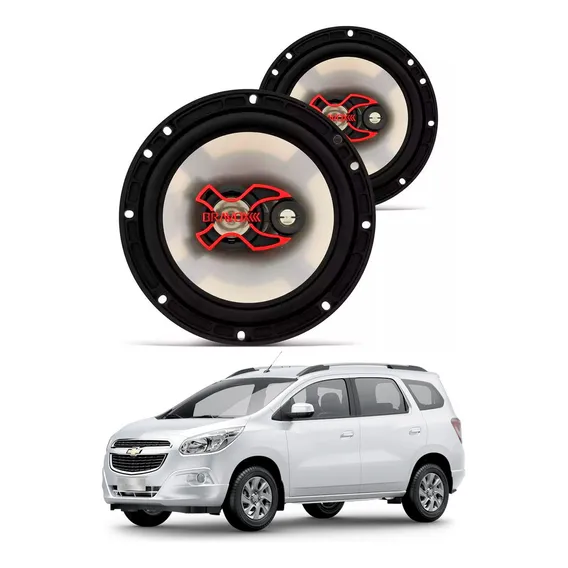 Kit 4 Alto Auto Falantes Bravox B3x60x 6 Polegadas Spin Foto 1