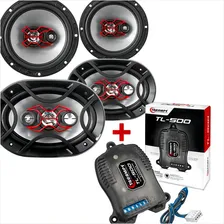 Kit 4 Alto Falantes Bravox 6 + 6x9 + Modulo Taramps Tl500 Kit Facil Tnt Full Som Automotivo Foto mini 1