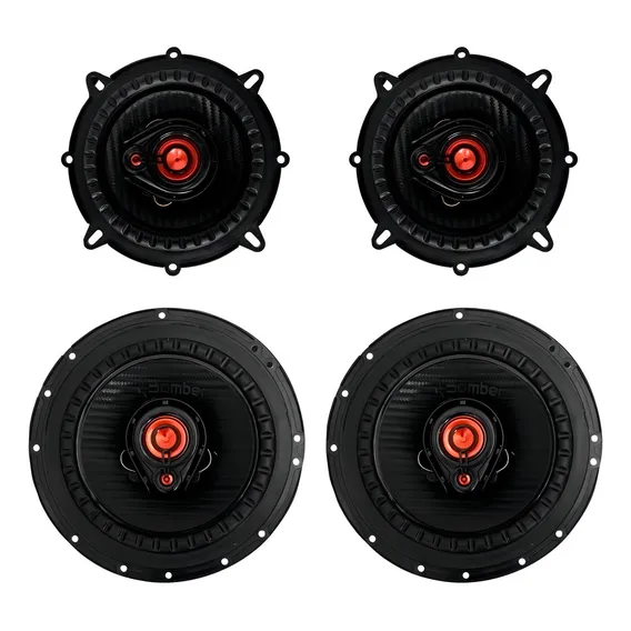 Kit 4 Alto Falantes Fiat Palio Bomber Bbr 6 + 5 Pol 200w Rms Foto 1