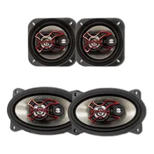 Kit 4 Alto Falantes Triaxiais 160w B3x46x + B3x40x Bravox Cor Preto Foto  mini 1