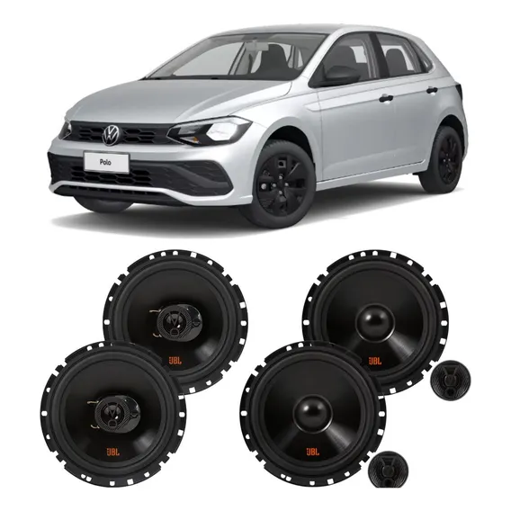 Kit 4 Alto Falantes Vw Polo Jbl 6 Polegada E Kit 2 Vias Foto 1
