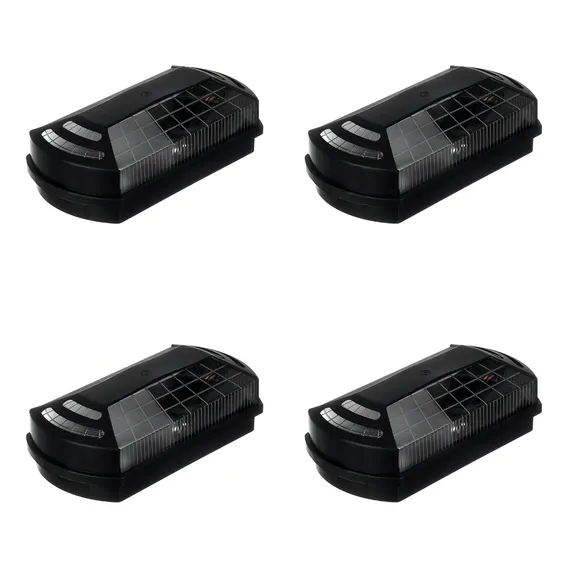 Kit 4 Arandelas Externa Interna Parede E-27 Prisma Luminária Estrutura Preto 110v/220v Foto 1