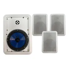 Kit 4 Arandelas Teto 2 Vias Hurricane 6 Pol 260wrms Ambiente Foto mini 1