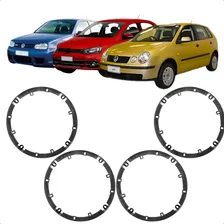 Kit 4 Aro Adaptador 6 Pol Alto-falante Saveiro Gol Golf Fox Foto mini 1
