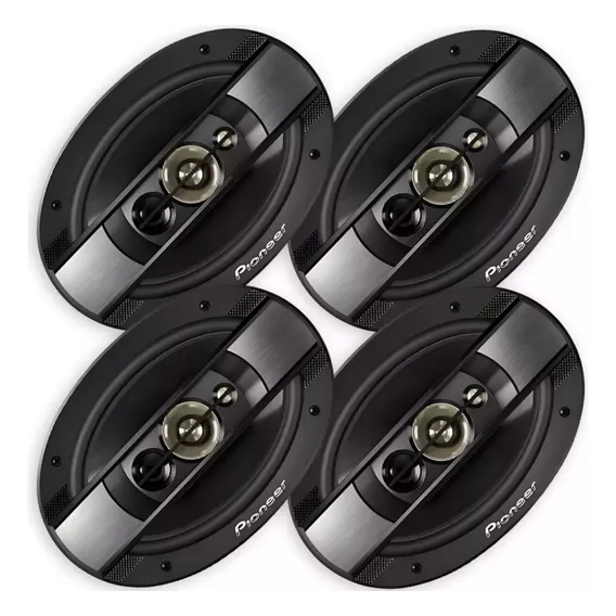 Kit 4 Auto Alto Falantes Pioneer 6x9 600w Rms Ts-6990br 69 Cor Preto Foto 1
