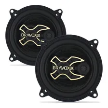 Kit 4 Auto Falante Bravox 5 200w Sandero Logan Duster Oroch Cor Preto Foto mini 4