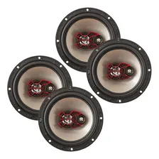 Kit 4 Auto Falante Bravox 6 Polegadas + Modulo Tl500 Taramps Cor Preto E Vermelho Foto mini 2