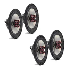 Kit 4 Auto Falante Bravox 6 Polegadas + Modulo Tl500 Taramps Cor Preto E Vermelho Foto mini 3