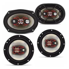 Kit 4 Auto Falante Bravox 6x9 + 6 Pol + Modulo Tl500 Taramps Cor Prateado Foto mini 4