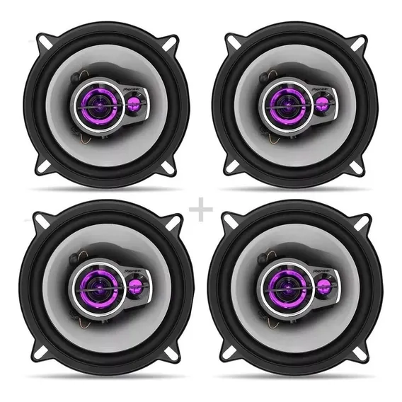 Kit 4 Auto Falantes Pioneer Triaxial 5 Pol 200w Rms Potente Foto 1