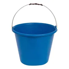 Kit 4 Balde Plástico Azul S/ Pegador 12l + 4 Balde Verde Foto mini 1