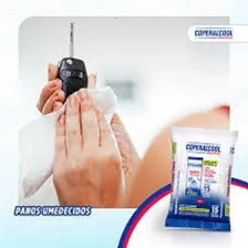 Kit 4 Baldes Panos Umedecidos Álcool 70% Coperalcool Bacfree Foto mini 4
