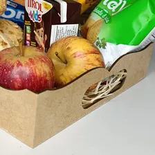 Kit 4 Bandeja Volteada Decoração De Ambiente 31x22x05 Cor Mdf Cru Foto mini 4