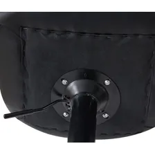 Kit 4 Banqueta Alta Vintage Estofada Com Base Giratória Cor Preto Foto mini 4