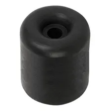 Kit 4 Batentes Borracha Redondo Pé Porta Portão 40x42mm Cor Preto Foto mini 1