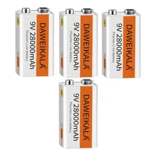 Kit 4 Baterias Pilhas Usb Recarregáveis 9v 28000mah Foto mini 1
