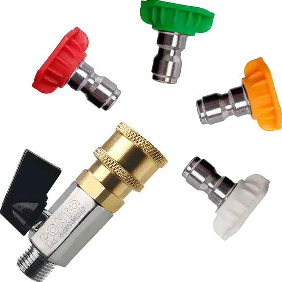 Kit 4 Bicos Coloridos Engate Rápido CompatÃvel Tekna Hlx200v Foto 1