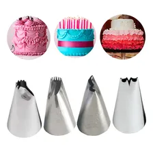 Kit 4 Bicos Wilton Modelo Babado Decoração Bolo Cupcake Inox Foto mini 1