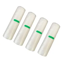 Kit 4 Bobinas Gofrada Para Seladora À Vácuo Rolos 28cm/5m Cor Transparente Foto mini 1