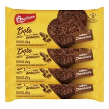 Kit 4 Bolo Com Pedaços Bauducco Chocolate 280g Foto  mini 1