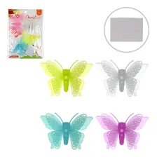 Kit 4 Borboletas Decorativas Adesivos Que Brilham Foto mini  3