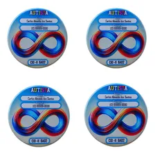 Kit 4 Botton Identificador Autistas Passeios Festas Colorido Coleção Trea & Amor Foto  mini 1