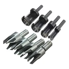 Kit 4 Brocas Cavilhas E 4 Cortadores Tapa Furo P/cavilha Foto mini 1