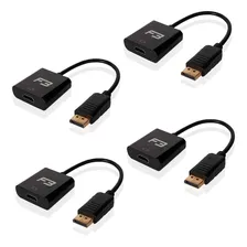 Kit 4 Cabos Adaptador Displayport Para Hdmi Foto mini 1