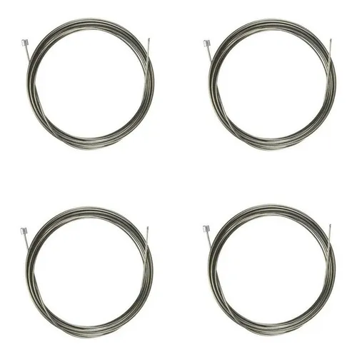 Kit 4 Cabos Shimano Cambio Speed Mtb Inox 1,2 X 2100mm Foto 1