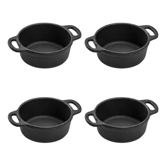 Kit 4 Caçarola Mineirinha 300ml Ferro Fundido Panela Mineira Foto 1
