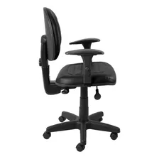 Kit 4 Cadeiras Back System Ergonômica Nr17 Empresa Preto Material Do Estofamento Couro Sintético Foto mini 4