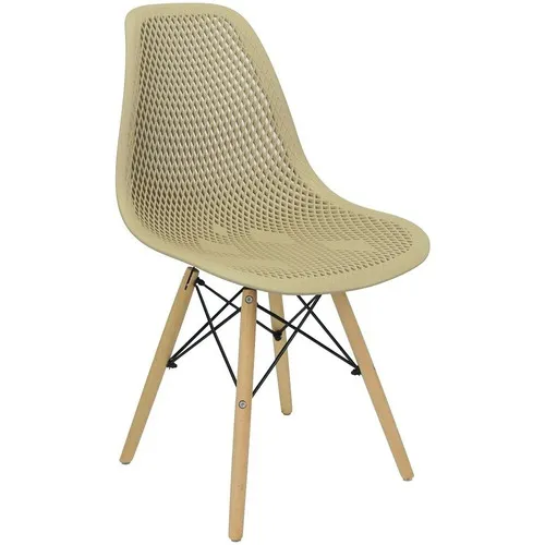 Kit 4 Cadeiras Charles Eames Colmeia Eiffel Base Madeira Foto 1