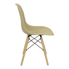 Kit 4 Cadeiras Charles Eames Colmeia Eiffel Base Madeira Foto mini 2