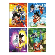 Kit 4 Cadernos Dragon Ball Super Dbz Brochurão 96 Fls Sd Foto mini 2