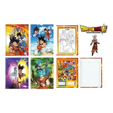 Kit 4 Cadernos Dragon Ball Super Dbz Brochurão 96 Fls Sd Foto mini 1