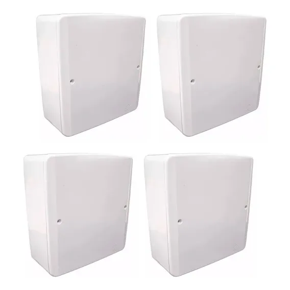 Kit 4 Caixa De Passagem 15x15cm Elétrica Ilumi Sobrepor Cor Branco Foto 1