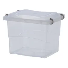 Kit 4 Caixa Organizadora Pratic Box 3 Litros Com Travas Foto mini 2