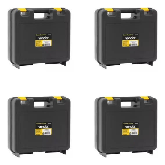 Kit 4 Caixas Plástica Ou Maleta Plástica Vd-6002 Vonder Foto 1