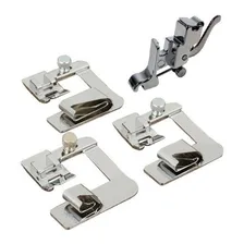 Kit 4 Calcador Sapata Barra Bainha Singer Elgin Janome Elna Foto  mini 1