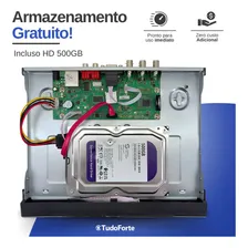 Kit 4 Câmeras Full Color Tudo Forte Dvr 4 Canais Com Hd 500gb Instalado Foto mini 4