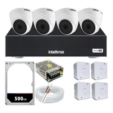Kit 4 Cameras Intelbras Vigilância 24 Horas Dvr 4ch Completo Foto mini 1