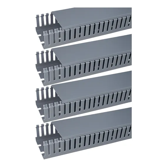 Kit 4 Canaleta Aberta Cinza 30x50x2000mm Stark Foto 1
