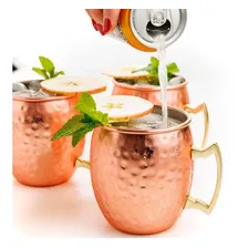 Kit 4 Canecas Moscow Mule + 4 Canudos + Dosador Cobre Foto mini 3