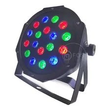 Kit 4 Canhão Led Refletor Par 64 18 Leds Cree 1w Rgb Dmx Djs Foto mini 2